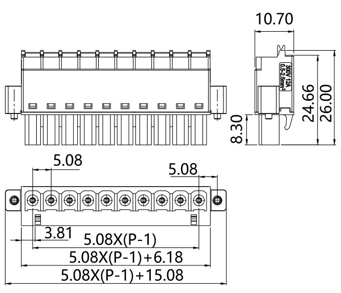 插拔式端子臺(tái)-插頭LKPGF-508(圖1) 插拔式端子臺(tái)-插頭LKPGF-508(圖1)
