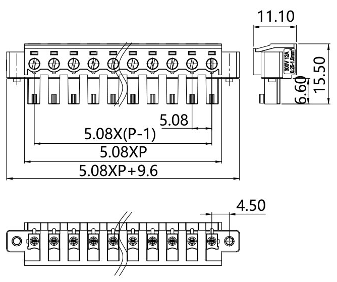 插拔式端子臺-插頭LPGTF-508(圖1)