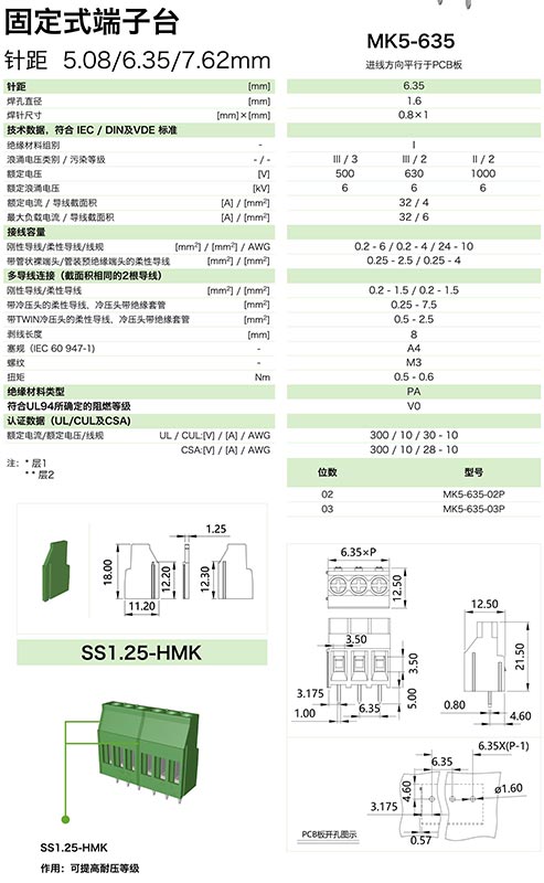 固定式端子臺(tái)MK5-635(圖1)
