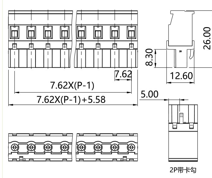 插拔式端子臺-插頭PG-762RL(圖1)
